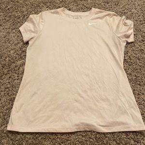 Baby pink dri fit nike shirt.